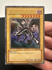Yugioh Karte Rotäugiger Blauer Drache LOB-G056 Deutsch Old Print NM 2002 Sammler