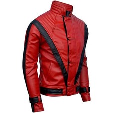 Mj Thriller Lederjacke Echtleder Jacke für Männer Charlie Hunnam Jacke