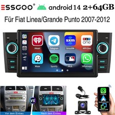 Android 14 Autoradio Für Fiat Grande Punto Linea 07-12 Apple Carplay GPS RDS 64G