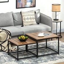 HOMCOM Couchtisch 2er-Set