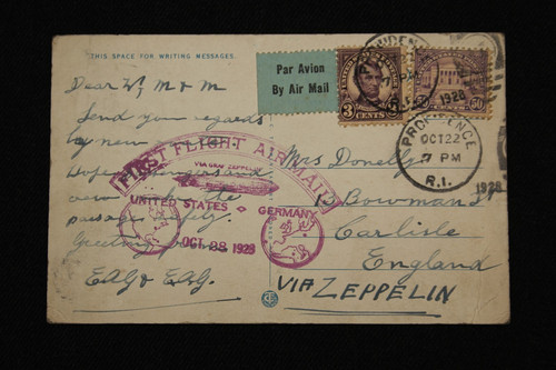 Alte postkarte zeppelin - postkarte.,