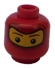 Lego kopf rennfahrer rot - lego,
