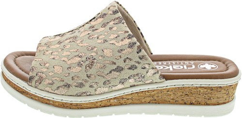 Rieker damen pantolette beige - damen,