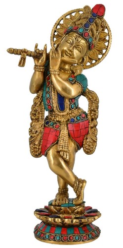 Weißwal messing lord krishna - lord,