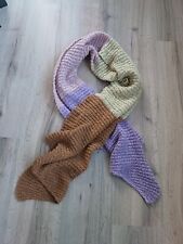 top neuw. braun-rosa-lila-beiger Pieces Schal Scarf Miss Strickschal warm XXL 