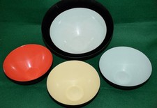 Krenit Schüsseln - 5 Schalen - Design: Torben Orskov - für H. Krenchel - 1960er 