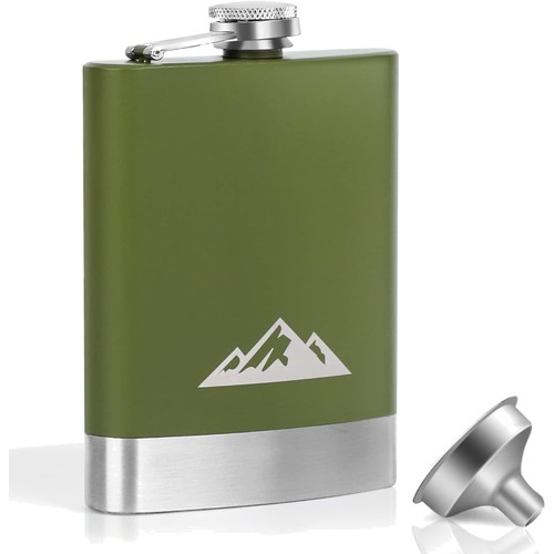 Edelstahl flachmann 8oz - flachmann,