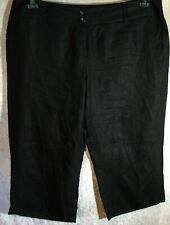 PROMISS 100 % LEINEN SCHWARZ WEITES BEIN HOSE HOSENROCK STIEFELHOSE Gr. 52