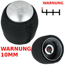 SCHALTKNAUF KNOPF LEDER SILVER