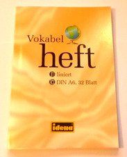 Vokabelheft liniert DIN A6, 32 Blatt, Neu