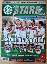 DFB Stars WM 2014 Team-Sticker Sammelalbum Duplo Hanuta (komplett)