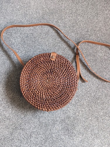 Rattantasche rund handtasche - rattantasche,