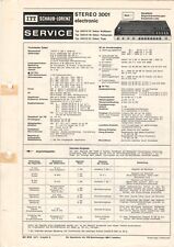 ITT GRAETZ - stereo 3001 electronic - Service Manual Schaltplan - B6493