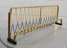 edle Wand Garderobe Coat Rack Gold mit 5 Haken und Hutablage Vintage 1950er J.