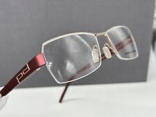 Porsche Brille Damen  Gold Rot Eckig P 8210 Halbrand