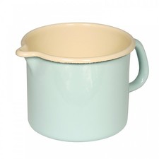 Riess Classic Emaille Schnabeltopf 14x12,5cm türkis 1,7 L Milchtopf Induktion