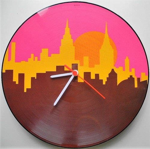 Schallplatte wanduhr vinyl - vinyl, uhr