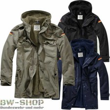 BRANDIT BUNDESWEHR PARKA MIT FUTTER & FLAGGEN BW FELDPARKA BORDPARKA WINTERJACKE