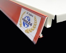 Preisschiene rot neu 1 m Tegometall H 4cm TE39 Regale Preisschildleiste feuerrot