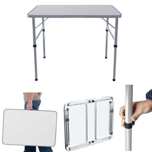 Aluminium campingtisch - aluminium,