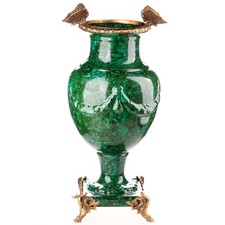 Vase aus Porzellan & Bronze