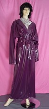 mantel  raincoat purple PVC Neu