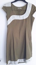 Damen Etui-Kleid von skunkfunk Gr. ca. 36/38 khaki grün