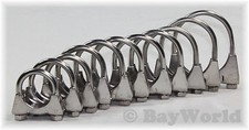 Edelstahl-Bügelschelle V2A M8 Auspuffschelle U Bolt Clamp viele Durchmesser Rohr