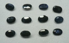 12 St Saphir  6 X 4 mm   Natur