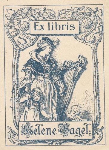 Exlibris bookplate klischee - bookplate,