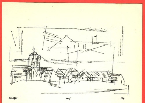 Dorf lyonel feininger - *, (1958)
