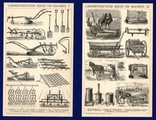 2 Drucke 1902 - Landwirtschaft