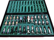 Antikes Schachspiel mit handbemalten Zinnfiguren!!!