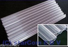 10 x Klemmschiene Klemmbinder Klemmen transparent klar DIN A4 Clip Klemmschienen