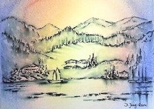 In der Schweiz, Tusche und