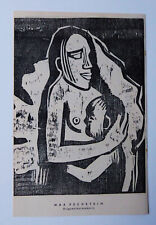 MAX PECHSTEIN - ORIGINALHOLZSCHNITT AUS KATALOG  "BERLINER NEUE GRUPPE"; 1950