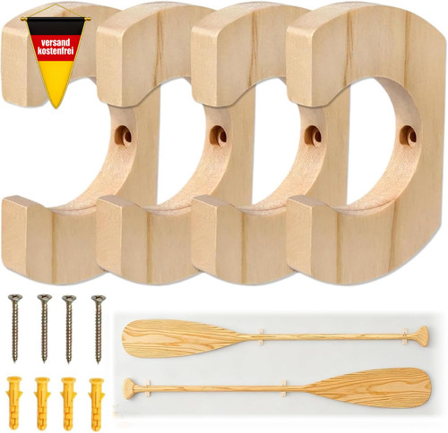 Paddelhalter holz wandmontage - paddelhalter,