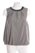 BODYFLIRT Blouse Top Wrap Effect Sequins D 38 grey