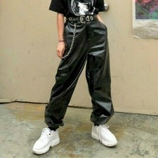 Damen PU Haremshosen