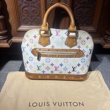 Louis Vuitton LV Handtasche Alma PM Weiß Monogramm Multicolor Original
