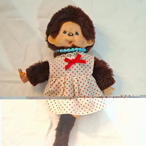 Monchhichi puppe weißes - weißes, kleid