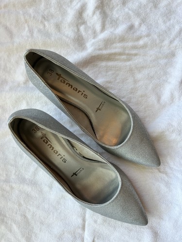 Tamaris silber glitzer pumps - tamaris,