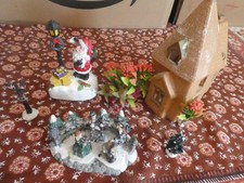 Weihnachtsdeko Konvolut Lichthaus Kirche, Winterlandschaft Nikolaus 7 Teilig