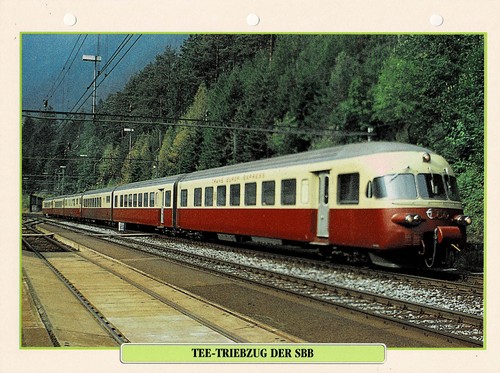 Tee triebzug der sbb - tee-triebzug,