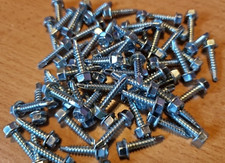 100 x selbstschneidende Schrauben - 3/4 x 8G Sechskantwaschköpfe - Gleisstuhlschrauben