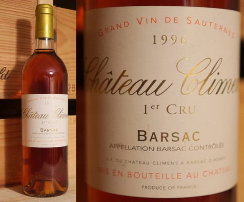 1996er chateau climens - chateau,