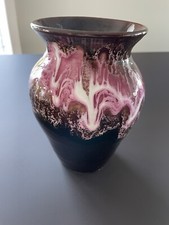 Tonvase rosa marmoriert 