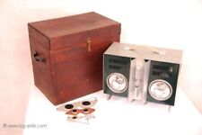 Sammlerstück! Alte SOLIMED Quarzlampen Holzkoffer und 3 Brillen