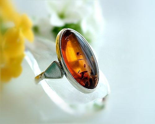 Bernstein ring silber 925 - ring,