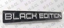 3D Black Edition Metall Auto Aufkleber Sticker Logo  KFZ Badge Schwarz Weiß